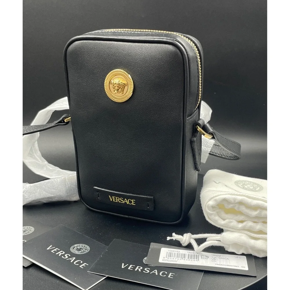 Versace Black Medusa Mini Phone Case Bag‎ 1006192